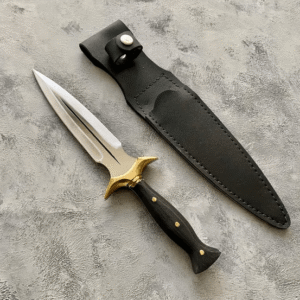 Daggers Real Knife Handmade and Real Leather Sheath, Daggers Fantasy Knives, Fantasy Daggers, Double Edge Knife, Daggers Gift Knife