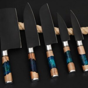 Handmade Chef Set ,kitchen Set Best Gift for Mother, wife ,sister and Chef Friend on Christmas ,Birthday and Wedding with Leather Cover